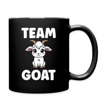 Team Goat Goat Cartoon - Full Colour Mug - black - Right