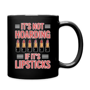 Slogans sur rouge à lèvres, cadeau drôle de rouge à lèvres f - Mug uni - noir - Droite