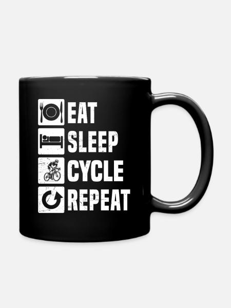 Compact road bike design for road bike - Full Colour Mug - black