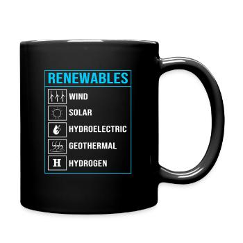Solar Cells Solar Energy Renewable Energies - Full Colour Mug - black - Right