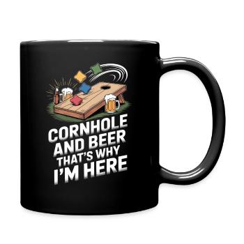 Cornhole And Beer  - Full Colour Mug - black - Right