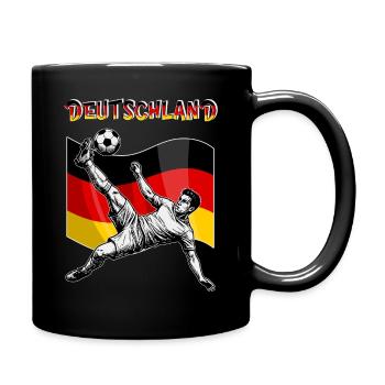 Football Germany Flag Overhead Kick - Full Colour Mug - black - Right