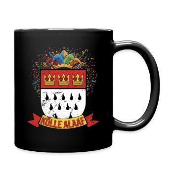 Cologne Alaaf Coat of Arms Confetti - Full Colour Mug - black - Right