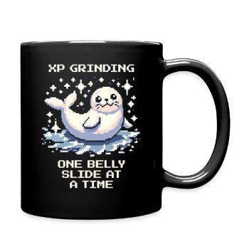 XP-Grind | Seehund Bauchslide - Tasse einfarbig - Schwarz - Rechts