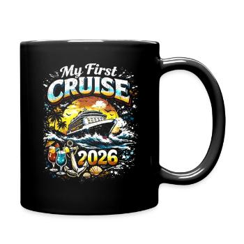 My First Cruise 2026 - Full Colour Mug - black - Right