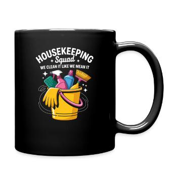 Funny Cleaning Design - Full Colour Mug - black - Right