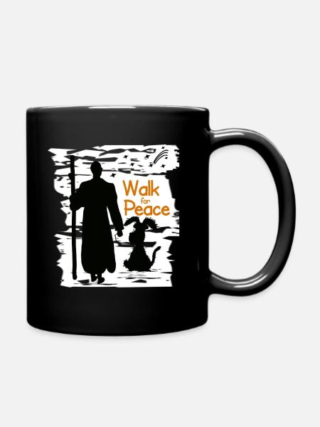 Marsch für den frieden  - Tasse einfarbig - Schwarz