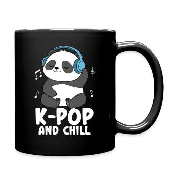 K Pop And Chill - Tasse einfarbig - Schwarz - Rechts