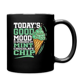 Dessert à la crème à la menthe Amant menthe italienne - Mug uni - noir - Droite