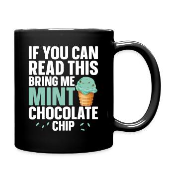 Dessert Mint Cream Lover Chocolat frais à la menthe - Mug uni - noir - Droite