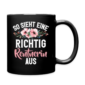 Voilà à quoi ressemble un vrai retraité de la part de grand-mère - Mug uni - noir - Droite