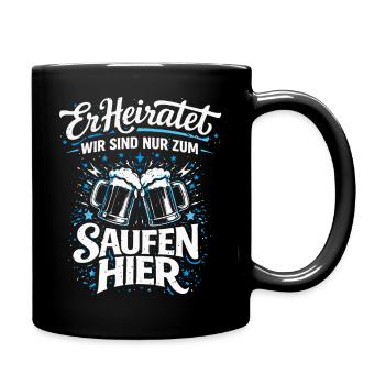 Bachelor Party T-Shirt Bachelor Party Men Rumble - Full Colour Mug - black - Right