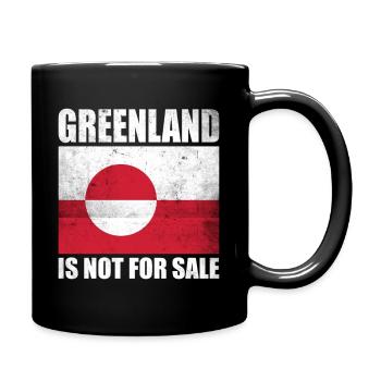 Greenland Is Not For Sale Shirt - Tasse einfarbig - Schwarz - Rechts