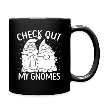 Hommes costumés de gnomes regardent mes gnomes gnomes - Mug uni - noir - Droite