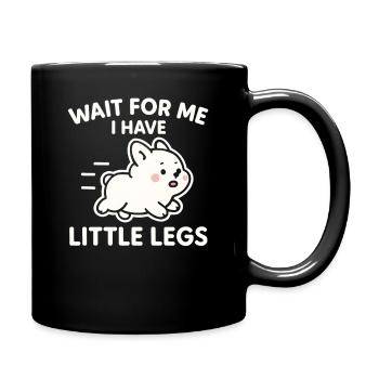 Le chien dit Humour Mème Humour, Drôle, petites jambes drôles - Mug uni - noir - Droite