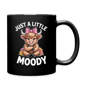 Dictons des Highlands Cattle Cadeau drôle drôle - Mug uni - noir - Droite