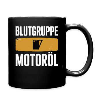Groupe sanguin : conception du tournevis à huile moteur - Mug uni - noir - Droite