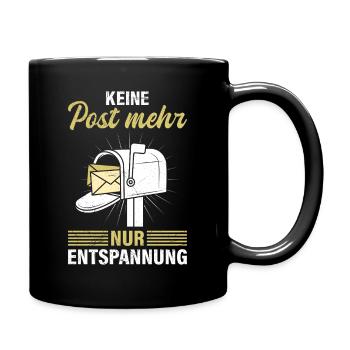 Postmen NO MORE MAIL JUST RELAXATION - Full Colour Mug - black - Right