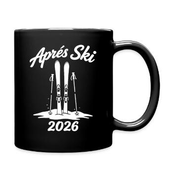 APRES SKI 2026 Winterurlaub Piste Party - Tasse einfarbig - Schwarz - Rechts