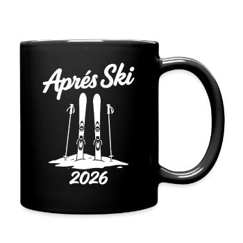 APRES SKI 2026 Winterurlaub Piste Party - Tasse einfarbig - Schwarz - Rechts