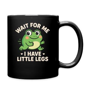 Grenouille qui dit Humour Meme Hume Petites jambes drôles - Mug uni - noir - Droite