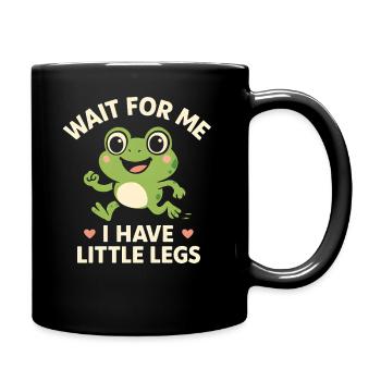 Grenouille qui dit Humour Meme Hume Petites jambes drôles - Mug uni - noir - Droite