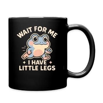 Grenouille qui dit Humour Meme Hume Petites jambes drôles - Mug uni - noir - Droite