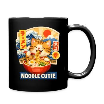 Ramen Nouilles, Amoureux des Chats, Kats Kawaii Rétro - Mug uni - noir - Droite