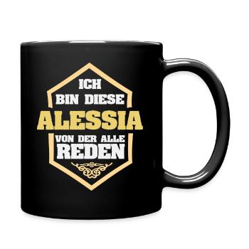 Alessia - Tasse einfarbig - Schwarz - Rechts