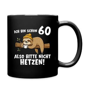 60e anniversaire, s’il te plaît, ne te précipite pas sur 60 ans - Mug uni - noir - Droite