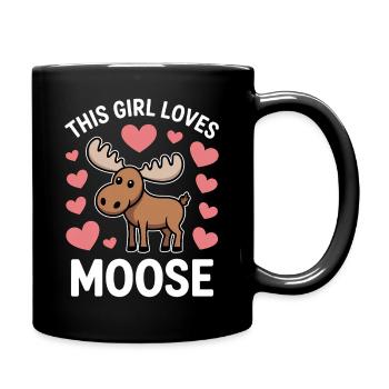 Elch Sprüche Elche Lustiges Elch Geschenk - Tasse einfarbig - Schwarz - Rechts