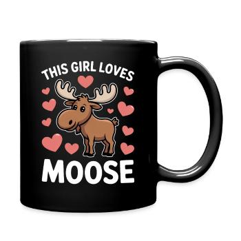 Elch Sprüche Elche Lustiges Elch Geschenk - Tasse einfarbig - Schwarz - Rechts