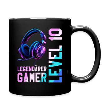 10e anniversaire garçon fille adolescent niveau 10 - Mug uni - noir - Droite