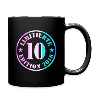 10th Birthday Limited Edition 10 Years Boy - Full Colour Mug - black - Right