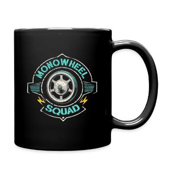 Monowheel Squad Monocyclist - Tasse einfarbig - Schwarz - Rechts