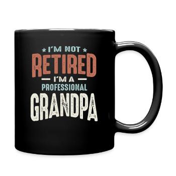Je ne suis pas à la retraite, je suis grand-père professionnel. Drôle. - Mug uni - noir - Droite