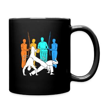Capoeira - Tasse einfarbig - Schwarz - Rechts