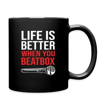 Boîte à rythmes - Mug uni - noir - Droite