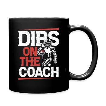 Dibs Ont L’Entraîneur Saison Joueur de football Fan - Mug uni - noir - Droite