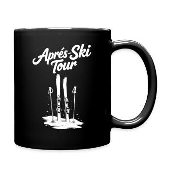 Après-ski tour Skiing Winter holiday Group - Full Colour Mug - black - Right