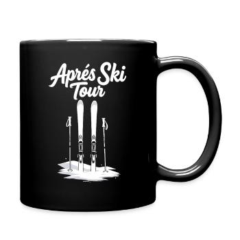Après-ski tour Skiing Winter holiday Group - Full Colour Mug - black - Right