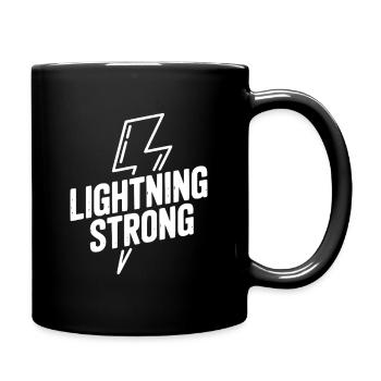 Lightning Strong - Full Colour Mug - black - Right