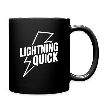 Lightning Quick - Full Colour Mug - black - Right