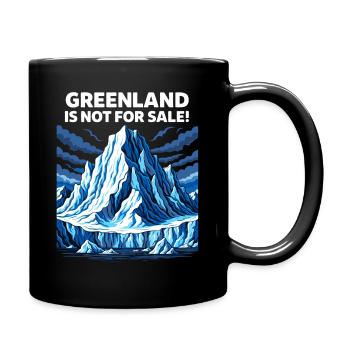 Greenland Is Not For Sale - Full Colour Mug - black - Right