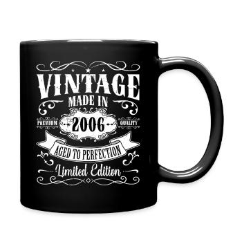 Vintage 2006 Limited Edition Badge - Tasse einfarbig - Schwarz - Rechts