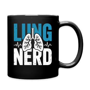 Lungs Nerd Graphic - Full Colour Mug - black - Right