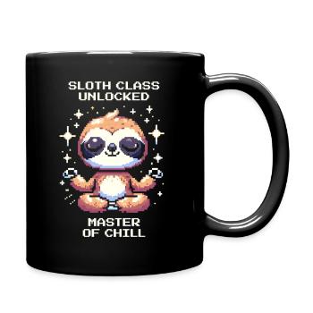 Sloth Class Unlocked | Chill - Full Colour Mug - black - Right