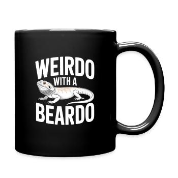 Weirdo Beardo Lizard Tee - Full Colour Mug - black - Right