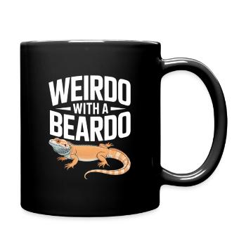 Weirdo with a Beardo - Full Colour Mug - black - Right