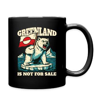 Greenland Is Not For Sale - Tasse einfarbig - Schwarz - Rechts
